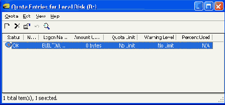   Quota Entries