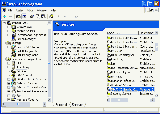   Services  Computer Management